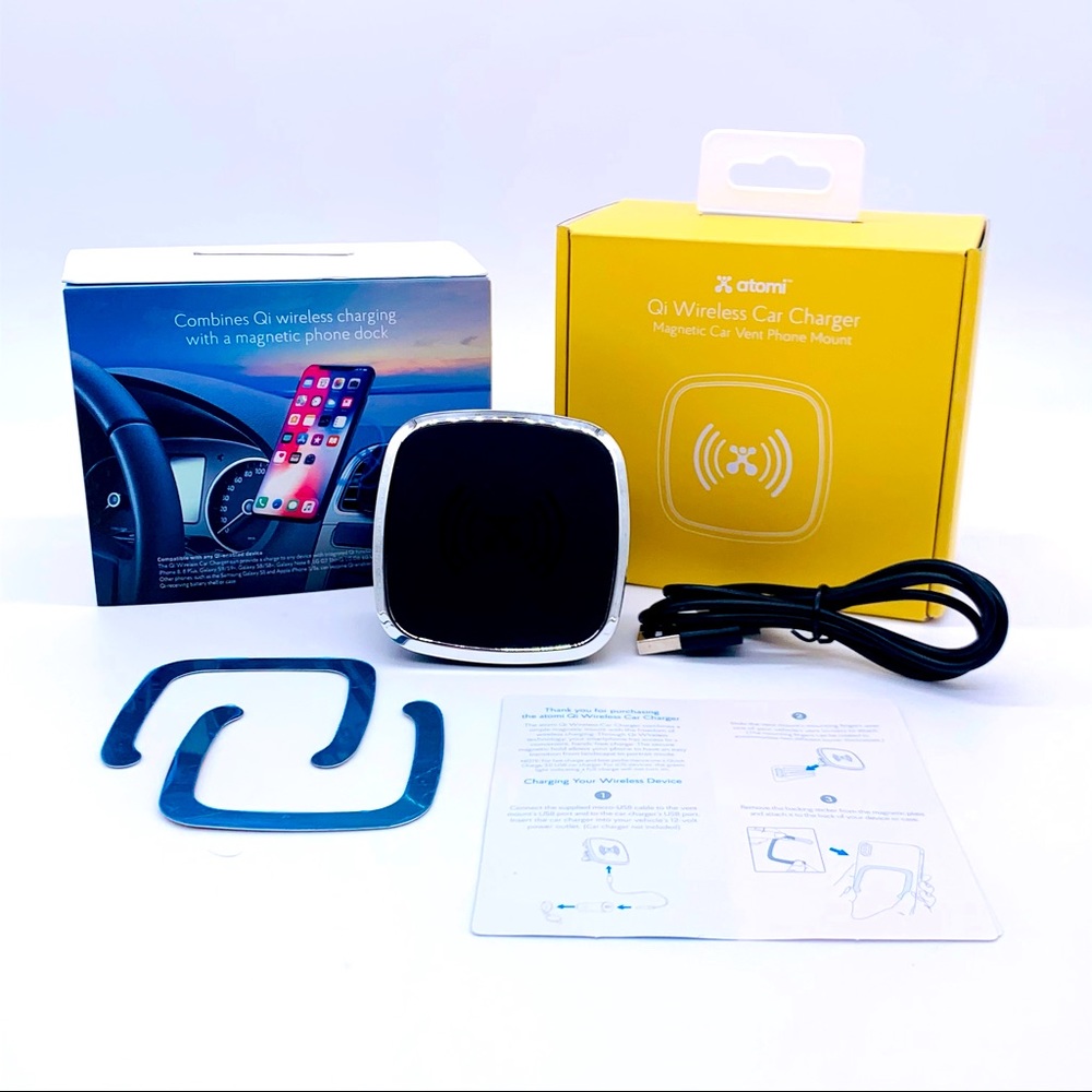 ATOMI Qi Wireless Magnetic Car Charger